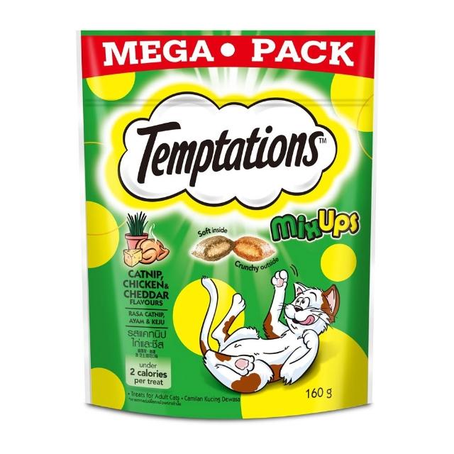 【TEMPTATIONS 喵愛餡】貓點心  130g/160g*10入 寵物/貓零食/貓食/貓餡餅/貓餅乾