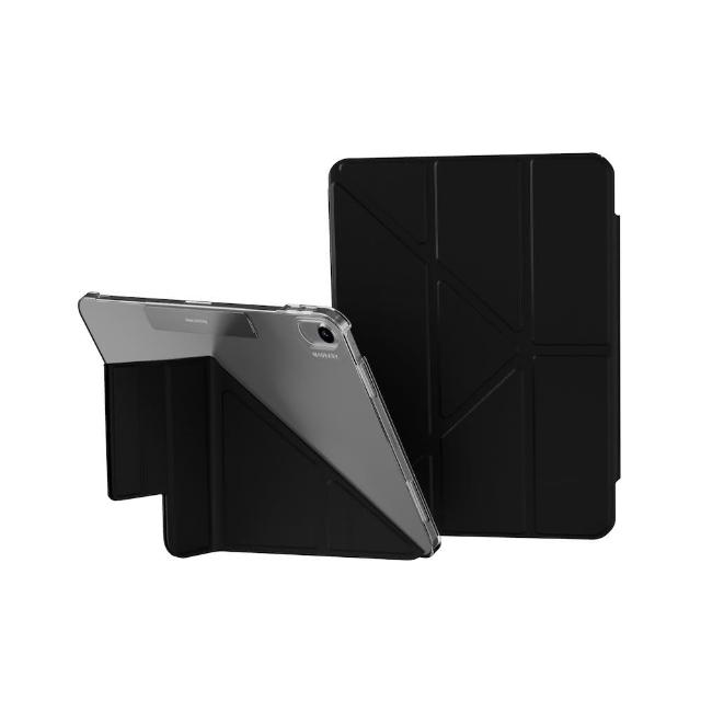 【MAGEASY】iPad Pro/Air 13吋 FACET 全方位支架透明背蓋保護套(支援最新2026 iPad Air 13吋 (M4))