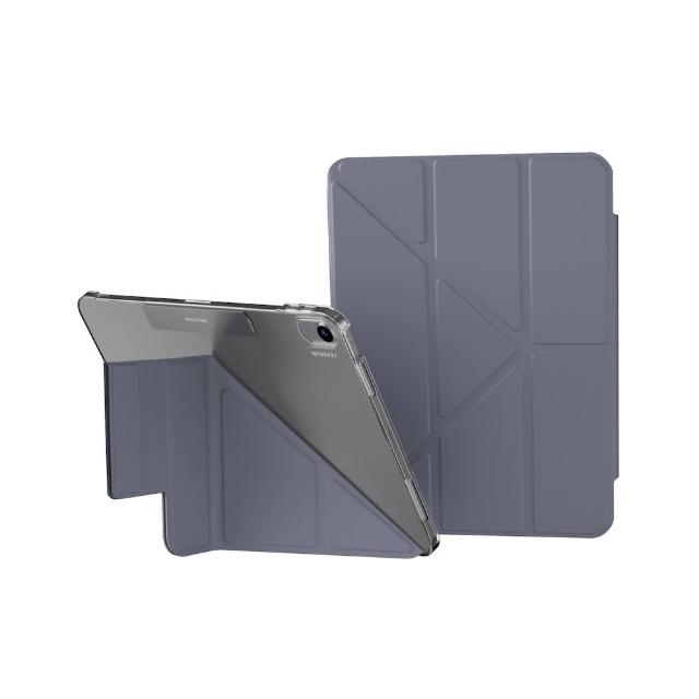 【MAGEASY】iPad Pro/Air 13吋 FACET 全方位支架透明背蓋保護套(支援最新2026 iPad Air 13吋 (M4))