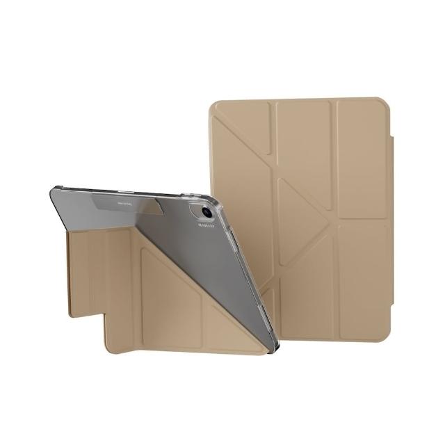 【MAGEASY】iPad Pro/Air 13吋 FACET 全方位支架透明背蓋保護套(支援最新2026 iPad Air 13吋 (M4))