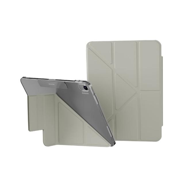 【MAGEASY】iPad Pro/Air 13吋 FACET 全方位支架透明背蓋保護套(支援最新2026 iPad Air 13吋 (M4))