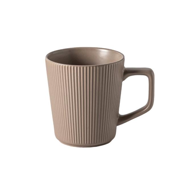 【渥思】莫蘭迪條紋馬克杯(約500ml 下午茶杯.咖啡杯.辦公室杯)