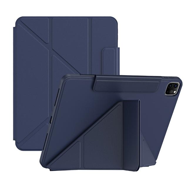 【YUNMI】iPad Air7/Air6/Air5/Air4 11吋 通用款 搭扣系列磁吸感應保護殼 保護套 帶筆槽 Y折支架平板皮套