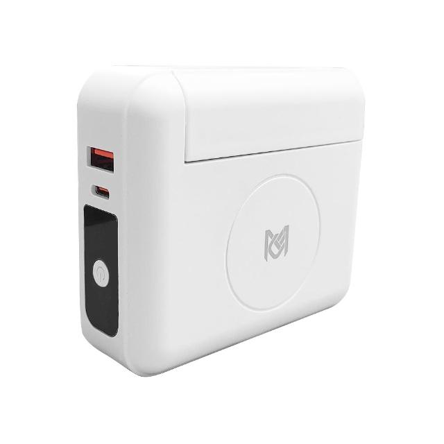 【MCK科技】10000mAh 22.5W快充三合一行動電源(自帶線行動電源 無線充電)