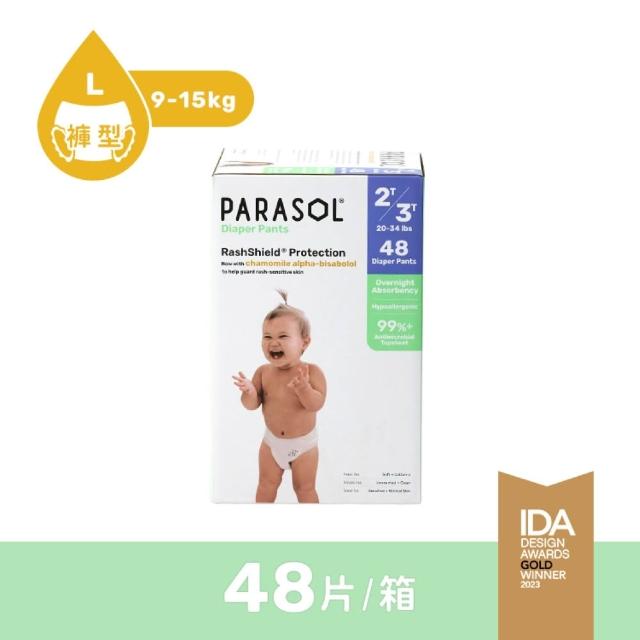 【PARASOL】總代理｜進化版_Clear+Dry 新科技水凝果凍褲 禮盒3箱組 褲型尿布L-XXL(2包/箱)