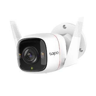 (128G記憶卡組)【TP-Link】Tapo C320WS 真2K 400萬畫素戶外無線網路攝影機/ IP CAM(全彩夜視/IP66防水)