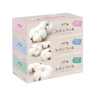 【日本大王】elleair 棉柔親膚頂級盒裝面紙 150抽x3盒
