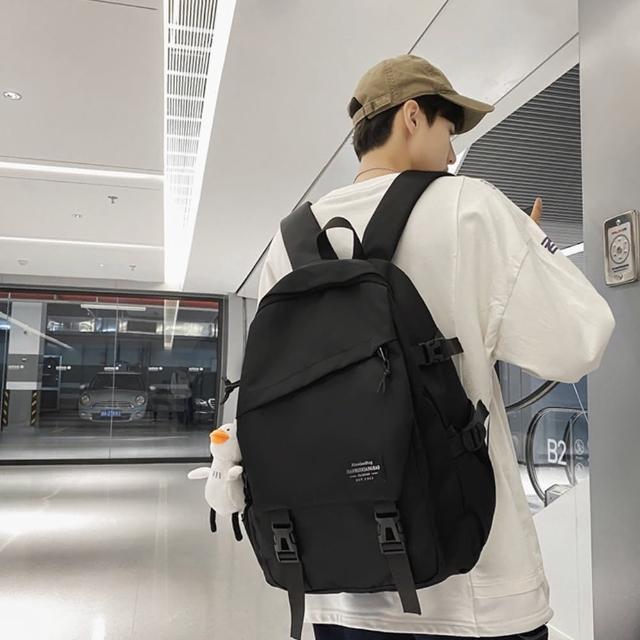 【Yurm】時尚輕量防潑水後背包 多功能大容量旅行包 學生書包 通勤電腦包 (休閒雙肩包/防盜 