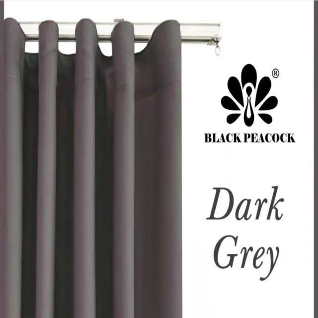【BLACK PEACOCK 黑孔雀】純色遮光窗簾單片寬150*高130CM-1片入(遮光窗簾 半腰窗簾 門簾 風水簾 多色可選)