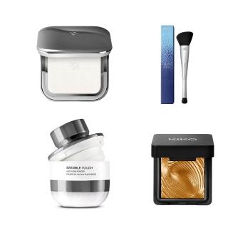 【KIKO MILANO】裸肌礦物蜜粉餅9.7g+透明定妝蜜粉13.5g 組合(蜜粉/蜜粉餅/妝前乳/飾底乳/粉底液/CC霜/遮瑕)