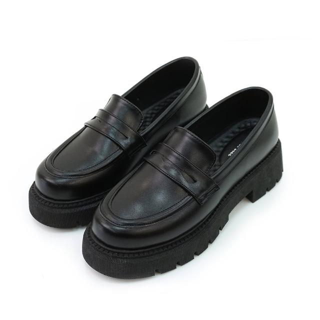 【MATERIAL 瑪特麗歐】全尺碼23-27 女鞋 樂福鞋 MIT簡約厚底樂福鞋 T53012(樂福鞋)