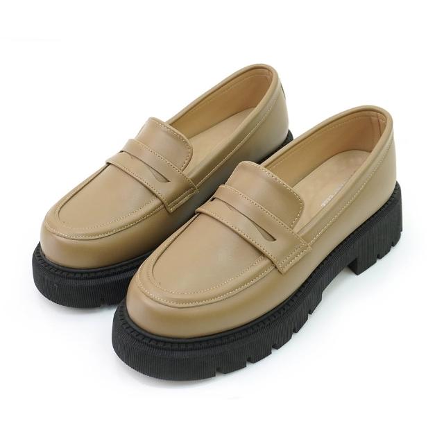 【MATERIAL 瑪特麗歐】全尺碼23-27 女鞋 樂福鞋 MIT簡約厚底樂福鞋 T53012(樂福鞋)