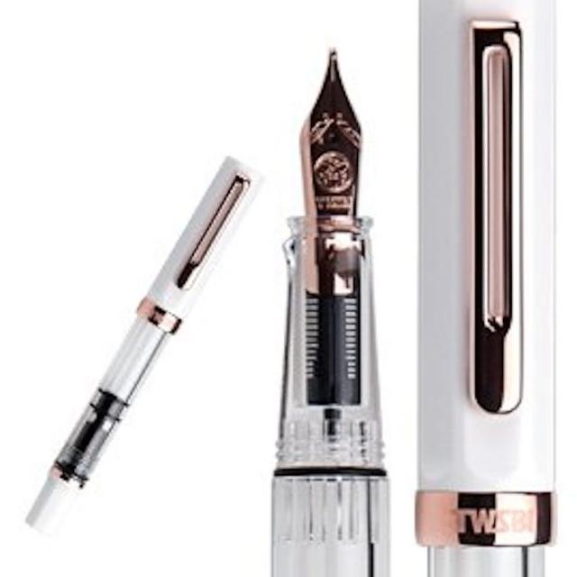 【TWSBI 三文堂】ECO 系列鋼筆》白色 & 玫瑰金
