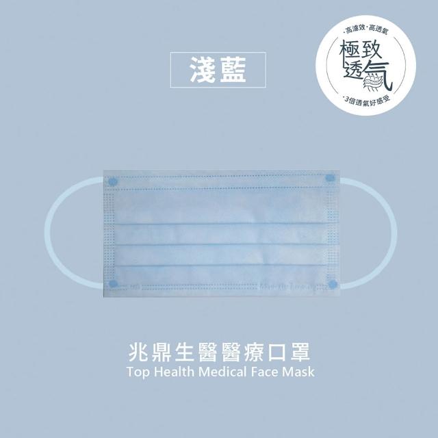 【THG 兆鼎生醫】極致透氣 醫療級成人平面口罩(高透氣HEPA口罩 10片/袋)
