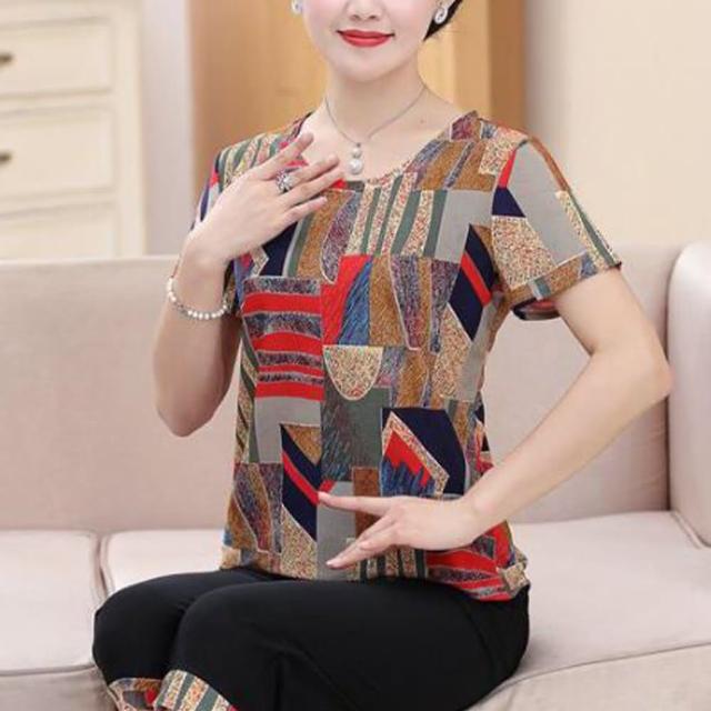【LANNI 藍尼】● 時尚中年舒適彈力套裝-2色(XL-5XL/套裝)