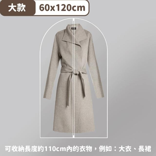 【JOP嚴選】衣物防塵套 5入組 三款尺寸 西裝收納袋(防塵 收納 衣物)