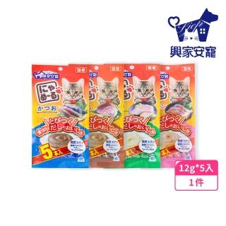 【興家安寵】喵嚕貓用肉泥條 12g*5入(貓零食/貓條/寵物點心/狗零食)