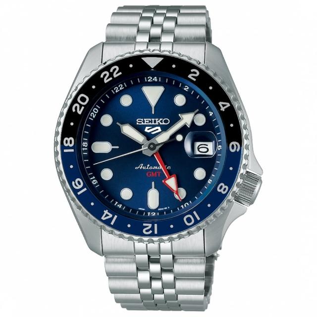 【SEIKO 精工】5 Sports 水鬼GMT運動機械錶/42.5mm 送禮  禮物(4款可選)