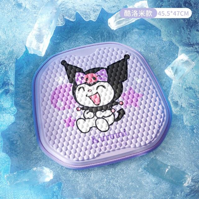 【SANRIO 三麗鷗】酷洛米美樂蒂汽車涼感坐墊車用凝膠坐墊(大耳狗/凱蒂貓/Hello Kitty)