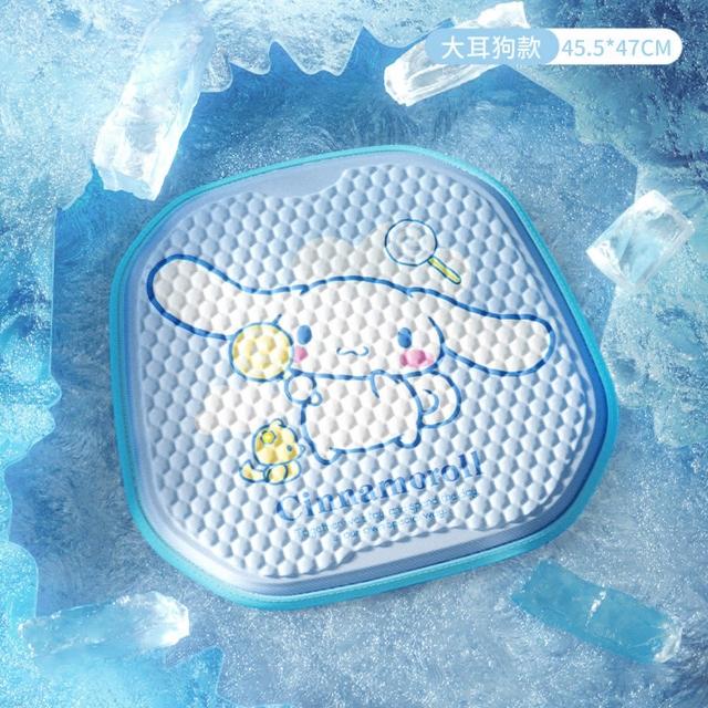 【SANRIO 三麗鷗】酷洛米美樂蒂汽車涼感坐墊車用凝膠坐墊(大耳狗/凱蒂貓/Hello Kitty)