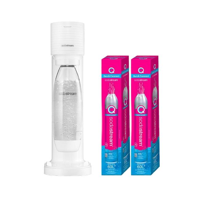 【Sodastream】GAIA 快扣機型氣泡水機 2色可選(3支鋼瓶+含原箱1L水瓶x1)