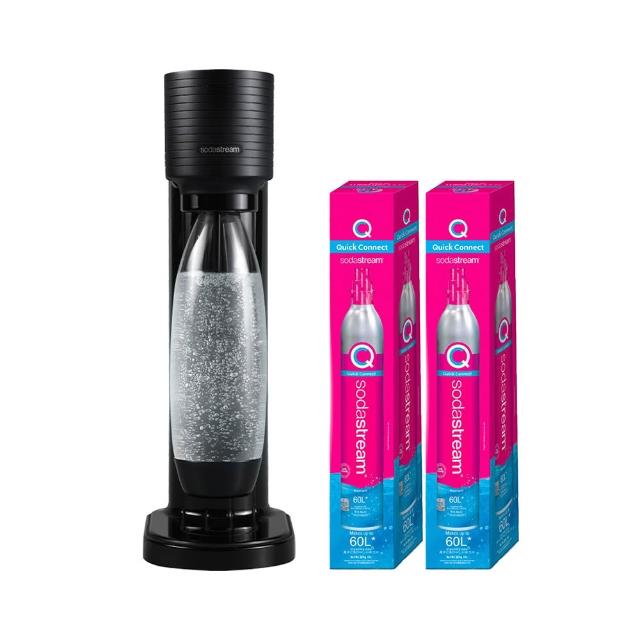【Sodastream】GAIA 快扣機型氣泡水機 2色可選(3支鋼瓶+含原箱1L水瓶x1)