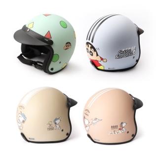 【Norns】史努比&蠟筆小新 安全帽(Snoopy 蠟筆小新 3/4半罩安全帽 機車造型騎士帽 台灣製造)