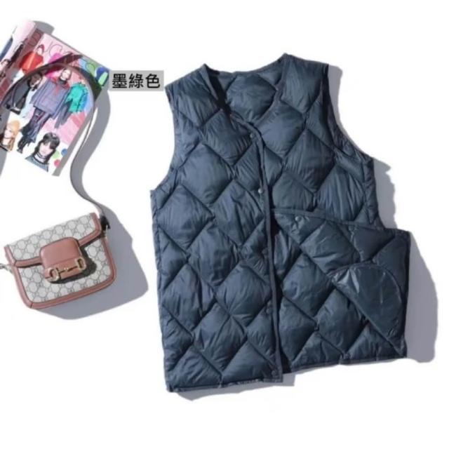 【巴黎精品】極速出貨 真90%白鴨絨羽絨背心羽絨衣夾克(保暖菱格雲朵馬甲輕薄男女外套3款p1bl6 2J)