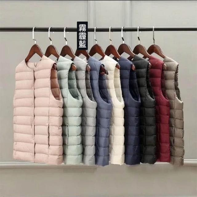 【巴黎精品】極速出貨 真90%白鴨絨羽絨背心羽絨衣夾克(保暖菱格雲朵馬甲輕薄男女外套3款p1bl6 2J)