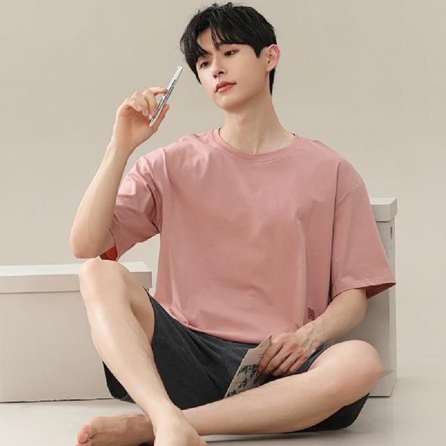 【藍尼居家】★涼爽休閒夏季家居套裝(男睡衣/家居服/兩件式)