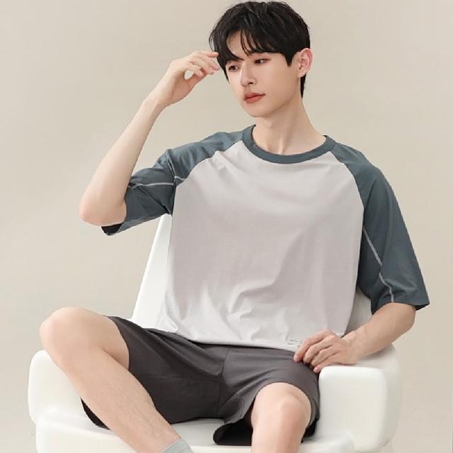 【藍尼居家】★涼爽休閒夏季家居套裝(男睡衣/家居服/兩件式)