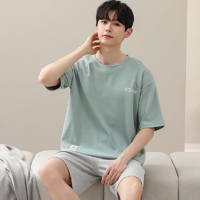 【藍尼居家】★涼爽休閒夏季家居套裝(男睡衣/家居服/兩件式)