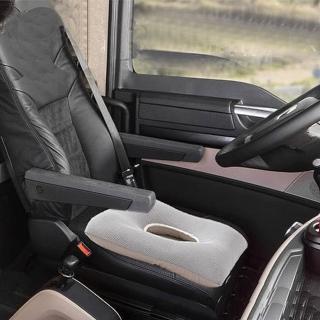 中空防痔瘡汽車椅墊(日本新科技中空軟管芯車用坐墊 汽車椅墊痔瘡專用墊圈 久坐專用墊枕 車用/家用/辦公)