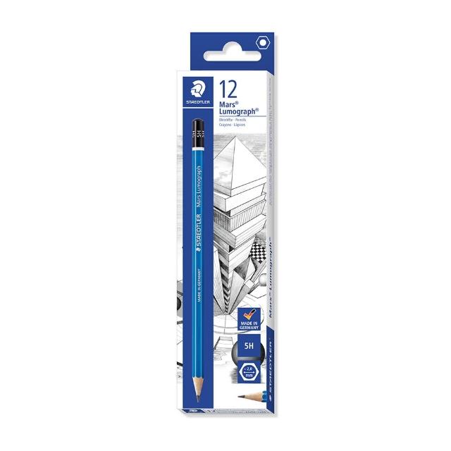 【STAEDTLER 施德樓】施德樓 頂級藍桿素描鉛筆-打裝12入 MS100