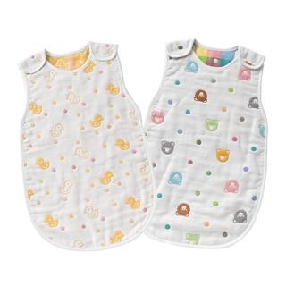 【日本OP mini】嬰童六重棉紗防踢袍/紗布背心 2款可選(嬰兒 兒童 睡袍  日本製)