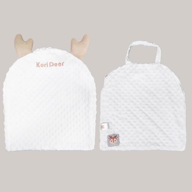 【Kori Deer 可莉鹿】餵奶神器嬰兒防吐奶斜坡墊配件-可拆洗外套2件組(寶寶防溢奶墊防嗆三角枕床中床)