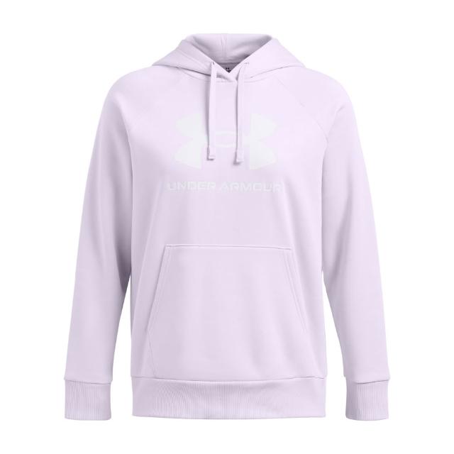 【UNDER ARMOUR】UA 女 Rival Fleece Logo 保暖長袖帽T/大學T(多款任選)