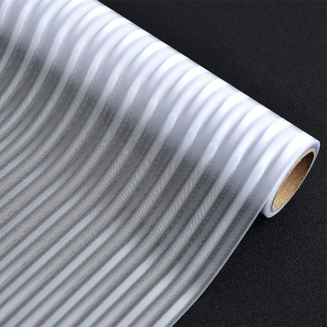 【KOTI 日安生活】加厚無膠靜電貼玻璃貼遮光防窺磨砂立體膜-60X400cm(辦公室廚房浴室窗花貼窗戶貼)