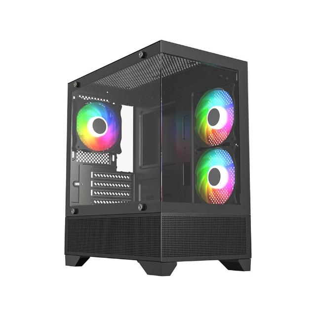 【技嘉平台】i5六核GeForce RTX 3050{黑肩鳶J32C}電競電腦(i5-12400F/H610/32G/1TB)