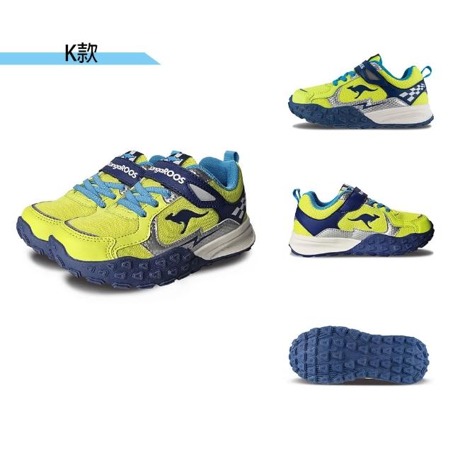 【KangaROOS】運動鞋 童鞋 中大童 老爹鞋 魔鬼氈 NEON/WAVY多款任選