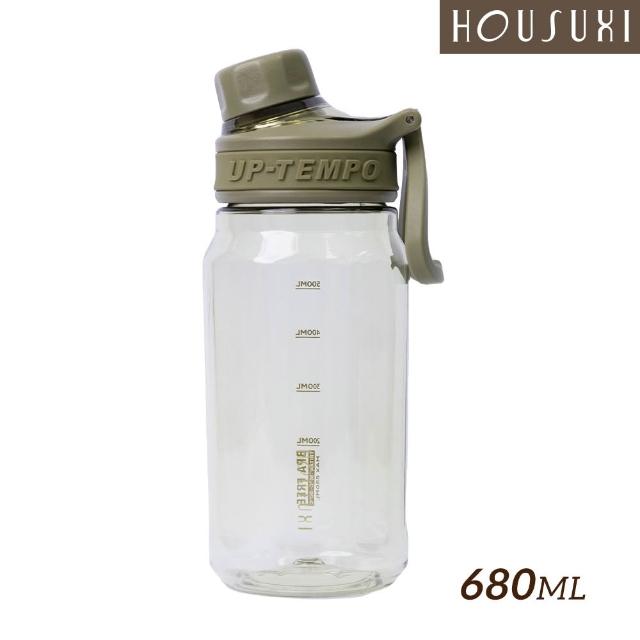 【HOUSUXI 舒希】TRITAN 運動直飲水瓶 680ml(6色任選)