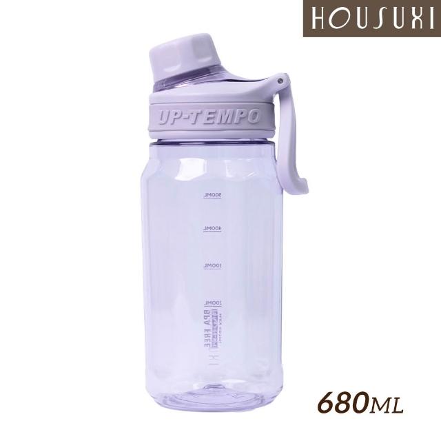 【HOUSUXI 舒希】TRITAN 運動直飲水瓶 680ml(6色任選)