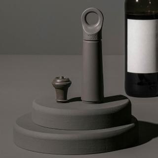 【VACU VIN】荷蘭 Loop抽真空器+酒瓶塞 石墨灰 / 紅酒塞 真空瓶塞 保鮮瓶塞 葡萄酒塞