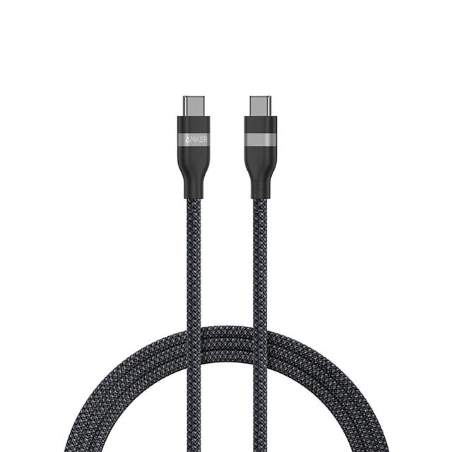 【ANKER】二入組 官方授權直營 A82E2超軟充電線Type-C 240W1.8m(黑白綠/Type-C/安卓/iPhone16/筆電/Switch)