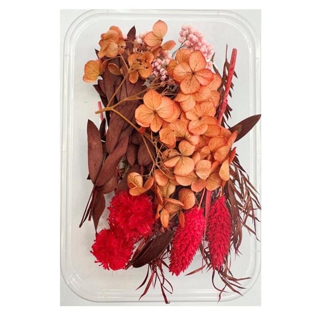 【A-ONE 匯旺】裝飾 乾燥花材料包 永生花材料包 花材包 DIY 手作 桌花 永生玫瑰 花籃 花盅(A12)