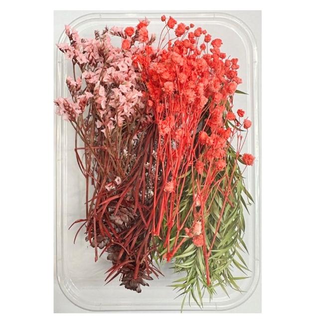 【A-ONE 匯旺】裝飾 乾燥花材料包 永生花材料包 花材包 DIY 手作 桌花 永生玫瑰 花籃 花盅(A12)