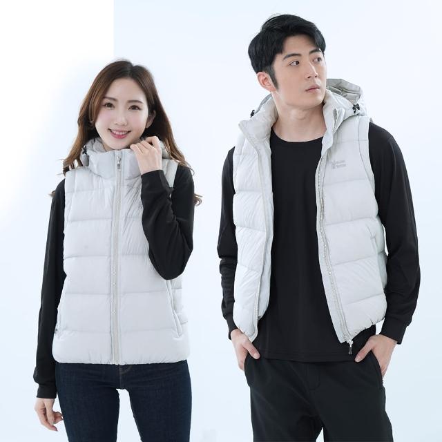 【遊遍天下】男女款可拆帽防潑水防風保暖90%羽絨背心GV22019(S-5L 大尺碼)