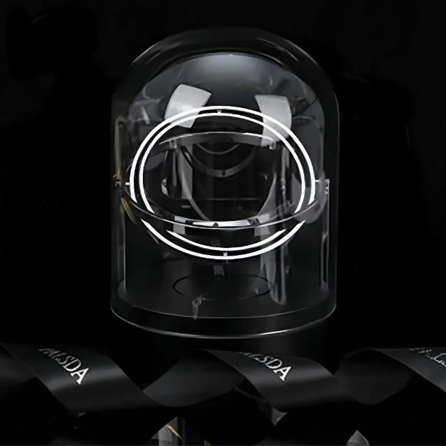 陀螺儀玻璃罩自動充電款上鍊機/搖錶器/機械錶盒(單只腕錶轉台-多色可選)
