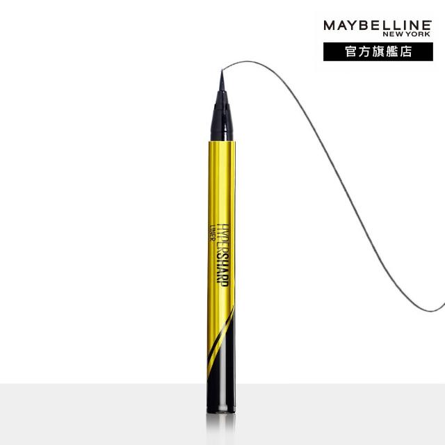 【MAYBELLINE 媚比琳】超激細抗暈眼線液抗手震版_2入組