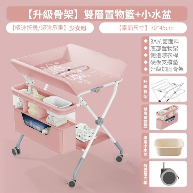 【禾孕】多功能可折疊移動寶寶護理床換尿布台(護理台/撫觸台/尿布台)